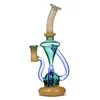 Hookahs Vortex DAB Rig Ny Recycler Oil Rigs Vaxvatten Bong Rör Heady Klein Bongs med skål eller kvarts Banger Bubbler Cyclone Bägare Fri Typ