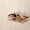 Tuqiu Gold bathroom Corner Shelf Soap Holder Dual Tier shelves Brass shampoo holder basket 210724