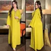 민족 의류 Abaya 두바이 터키 이슬람 후드 드레스 여성 모로코 Caftan 우아한 레이디 이슬람 2021 Eid Mubarak Djellaba Femme