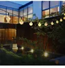 25mm LED Solar String Light Garland Decoration 8 models 20 Heads Crystal Bulbs Bubble Ball Lamp Waterproof For Outdoor Garden Christmas Party DH9480