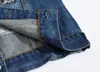 Moda homens jeans jeans colete casaco rasgado mangas primavera homem streetwear colete buraco jaquetas mens 210925