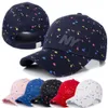 Nieuwe Vrouwen GLB Mode NY Letter Patch Baseball Cap Vrouwelijke Polka Dot Afdrukken Casual Verstelbare Outdoor Hoge Kwaliteit Hat Cap