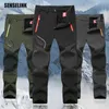 Autumn Winter Men Outdoor Pants Plus Size Fleece Warm Waterproof Windproof Breathable Trousers Sports Hiking Cargo Pants Men 6XL H1223