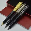 Promotion High Quality Classic Ballpoint pen Stationery Office colourful Metal Resin Refill Writing Gift pens With Box Options251H