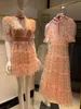 pink semi dresses