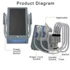 Ems-Muskelstimulator, Ganzkörper-Konturierungsmaschine, Emslim-Schlankheitsausrüstung, Gewichtsverlust, Muskelaufbau, tragbares Gerät, 4 Griffe