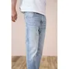 Siwmood Spring Summer環境レーザーウォッシュジーンズ男性スリムフィットクラシックデニムズボン高品質Jean SJ170768 210716