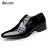 Mode hommes chaussures en cuir mariage robe d'affaires boîtes de nuit oxfords respirant travail chaussures à lacets 345rt H1125