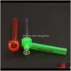 Pipes Aessories Household Sundries Home & Garden Drop Delivery 2021 Toppuff Glass Bong 5 Colors Travelling Smoking Water Pipe Instant Portabl