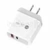 Snabb snabb laddning PD Typ C USB C -laddare EU US UK Power Adapter 18W QC3.0 USB Wall Chargers för iPhone 12 13 14 15 Samsung Samsung Tablet PC