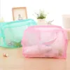 Storage Bags 2021 Fire Water Proof PVC Cosmetic Bag For Women Floral Transparent Wash Creative Home Outing Compressed Shower