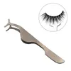 Eye Tweezer Tool Acier Inoxydable Anti Static 4 Style Applicator Curlers Nipper Auxiliary Clamp Wholesall Maquillage False Eyelash Tweezers