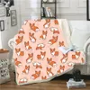 3D猫と犬のプリントSherpa毛布ソファチーンカバーオフィス旅行寝具アウトレットベルベット豪華なスローフリースの毛布