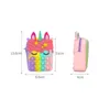 New Fidget Toys Coin Wallet Handbag Fashion Bags Unicorn Cartoon Bag Finger Silicone Rainbow Bubble Waist