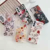 Yumuşak Kabuk Kılıfları Parlak Vintage Florals Telefon Kapak Samsung S21 Artı S20 Fe A52 A72 A51 A71 A32 A50 A70 Not 20