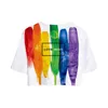 Lesbiennes homo's biseksuelen transgender regenboog printen twee stukken sets dames mode meisje harajuku t-shirts shorts kleren dames trainingspakken