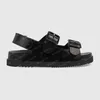 2022 Sandalen Dames Slipper Rubber Slides Waterkant Bruin Leer Dubbele Letter Sandaal Damesslippers Hoge Hakken Heren Schoenen 36-41 met Doos en Stofzak #GDS-02