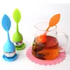 silicone tea Strainers Leaf Silicone Infuser with Food Grade make tea bag filter creative Stainless Steel Tea Strainers FWB8979