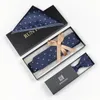 Check Jacquard Woven Men Butterfly Bow Tie BowTie Pocket Square Handkerchief Hanky Suit Set RC29403013