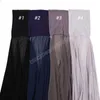 Berretto turbante da donna Cofano + Scialle in chiffon Sciarpa con testa Sottoveste Cappellini Sciarpa interna Fascia elasticizzata Copri Hijab