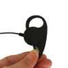 D-form Lyssna-Endast Headset Earpiece Earphone Mic för Motorola Tvåvägsradio HT1000 MTS2000 XPR6300 XPR6350 XPR6500 XPR6550