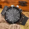 럭셔리 남성 쿼츠 시계 다기능 방수 고무 스트랩 남성 시계 패션 손목 시계 선물 선물 Montre de Luxe264J