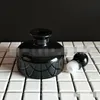 6.6Oz Noir Parfum Verre Diffuseur Bouteille Diffuseur Jar avec Bouchon 200ml Parfum Accessoires Utiliser pour DIY Remplacement Reed Diffuseur