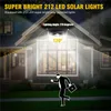 212 LED Solar Power Street Light Pir Motion Sensor Vägglampa Utomhus Garden Path Yard Lighting