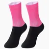 Sports Socks Anti Slip Cycling Män Kvinnor Integrerad gjutning High-Tech Bike Sock Compression Cykel utomhus Running Sport S23