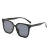 Солнцезащитные очки Модные квадратные женские солнцезащитные очки с большой оправой Старинные мужские леопардовые черные дизайнерские очки с градиентом UV400 Солнцезащитные очки