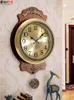 Relógios de parede puro cobre cópia europeia sala de estar doméstica americana relógio pastoral simples