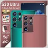 휴대 전화 파우치 2021 도착 S30 Ultra 12 + 512GB 안드로이드 스마트 폰 글로벌 5G 7.3 인치 10 코어 24 + 48MP 6800mAh MT6889 핸드폰