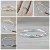 Wedding Rings jewelry New Style Round diamond Rings For Women Thin Rose Gold Color Rope Stacking in Stainless Steel9517284