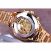 Vinnare Mekanisk Sport Design Bezel Golden Watch Mens Klockor Toppmärke Lyx Montre Homme Klocka Män Automatisk Skelett Klocka Q0902