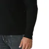 Hommes Mode Henley Cou T-shirt Coton Casual Slim Fit Gaufre T-shirt Hommes À Manches Longues Slim Fit T-shirt Homme Camisetas 2X 210522