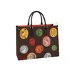 Projektantka damska torebka seria Luwru wzór kolorowy moda torba wiadra