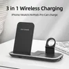 15W 3in1 Trådlösa laddare Pad Qi Standardhållare Fast Charging Dock Station Telefonladdare för Apple iPhone hörlursur med 2748911