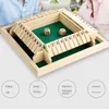 Stäng Box Dice Board Game 4 Sided 10 Number Wood Flaps DICES SPEL SET för 4 People Pub Bar Party Supplies8718520