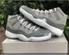 2021 أعلى جودة حذاء كرة السلة Jumpman 11 11s رمادي بارد مصمم أزياء رياضية حذاء الجري مع صندوق