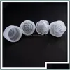 Outils Équipement Bijoux Doux liquide Moules 3D Rose Fleurs Rose Résine Charmes Moule Polymère Bijoux en argile Faire des mods 4 Style Drop Livraison 2021