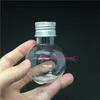 Frascos de botellas de almacenamiento 50 ml 60ml 150ml 250ml 290ml Botella de globo de plástico Bola redonda transparente Orbes Charm Vial Diy Cosmético especial Jar