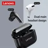 オリジナルのLenovo LivePods LP1S Earbuds Bluetooth V50ワイヤレスイヤホン防水騒音キャンセルヘッドフォンInear Sports Heads1598270