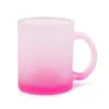 Ublimation lege mok cup 11oz gepersonaliseerde koffie biertanden borstelende frosted waterfles met grote handvat xHH21-403