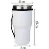 Drinkware Kolu Süblimasyon Boşlukları Yeniden Kullanılabilir 30oz Buzlu Kahve Fincan Kolu Neopren Yalıtımlı Kollu Kupalar Kapak Çantaları Tutucu Kolları 20oz 32oz Vakum Tumbler