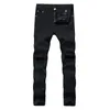 Mannen gescheurde jeans mode knie gat broek jonge man cowboys hiphop trendy hoge kwaliteit student heren