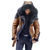 Designer Winter HerrenJacke Mantel Pelzjacke Punk Style Shopping Herbst und Leder Wildleder Kunstfell Kunstleder Herren Clo