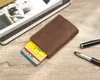 Smart Wallet 2021 Genauer Lederdiebstahlhalter Box Slim Clutch Pop-up für Geschäftsleute 2496