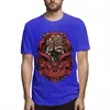 Erkek T-Shirt Kırmızı Maske Sanat Moda 3D Baskı Pamuk Tee Tops Yaz Kısa Kollu Yuvarlak Boyun Erkekler T-Shirt Tops