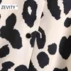 Women Fashion Leopard Printing Casual Smock Blouse Office Ladies Long Sleeve Business Shirts Chic Chemise Tops LS7291 210420