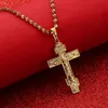 Cristianesimo ortodosso russo Christianity Church Eternal Cross Pendant Collana Russia Grecia Ucraina Gioielli G1213